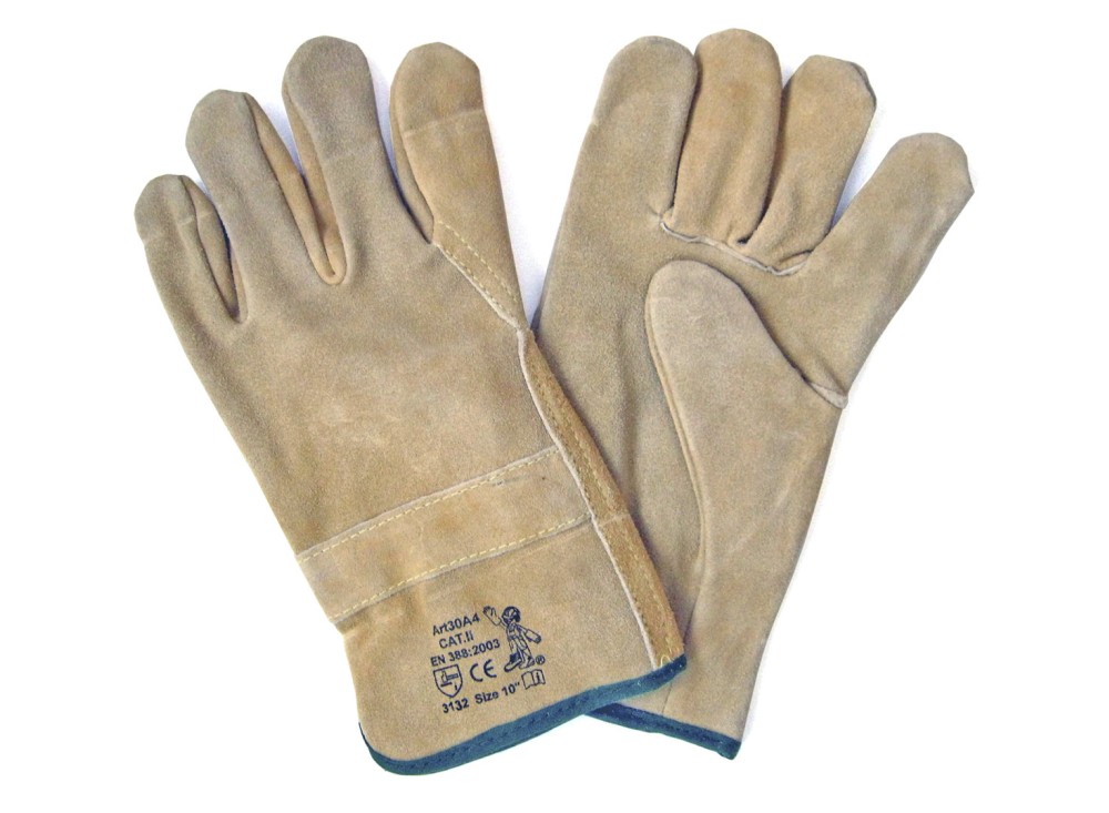 Guanti in Crosta Scamosciata Idrorepellente