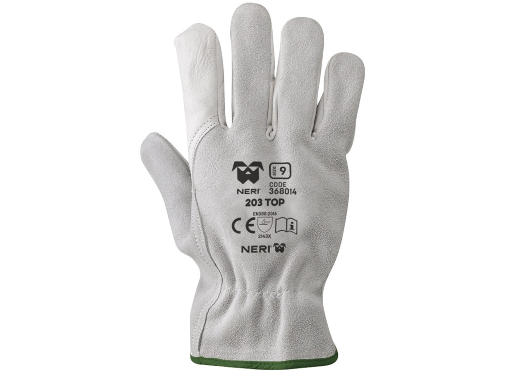 Guanti Pelle Fiore Dorso Crosta