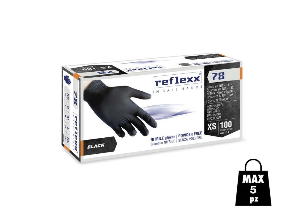 Guanti R78 in nitrile senza polvere - Cat III