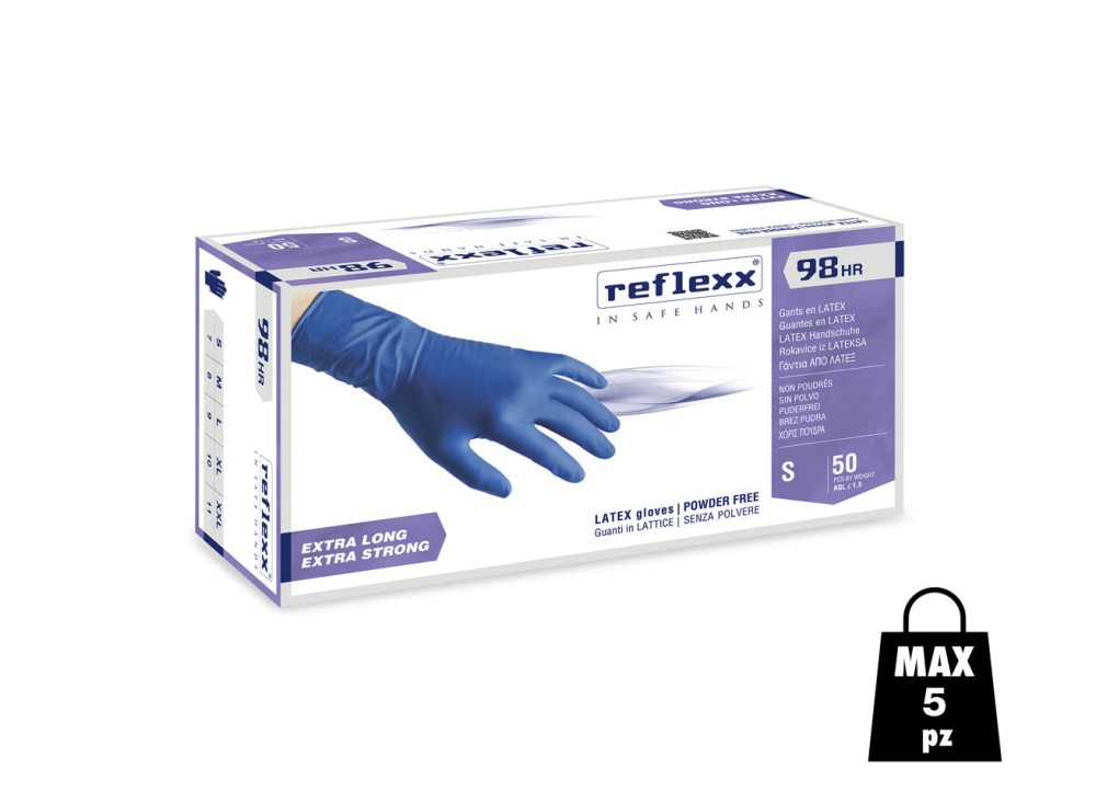 Guanti R98 in Lattice Senza Polvere Cat III Alta Resistenza