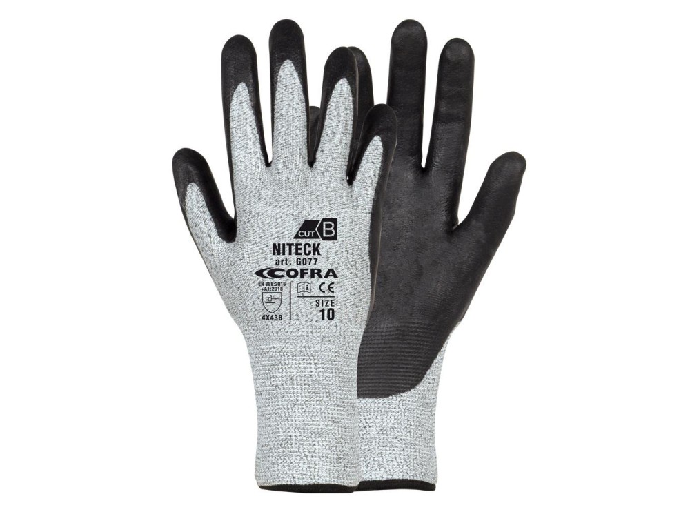 Guanto Antitaglio B in Schiuma di Nitrile Niteck