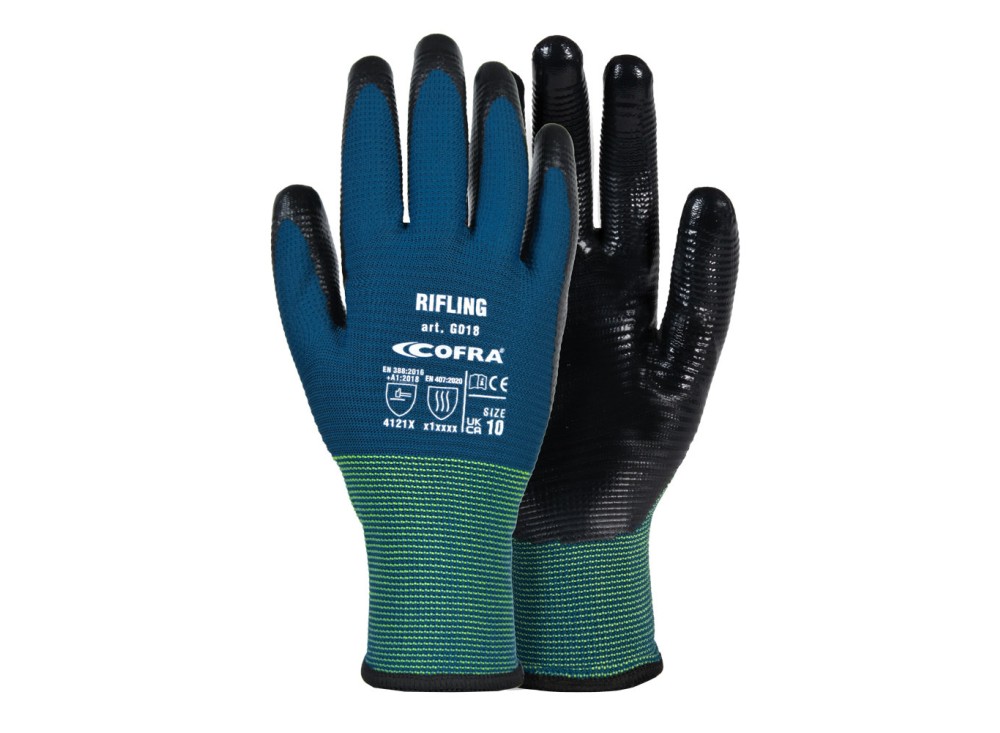 Guanto da Lavoro Nitrile Rifling