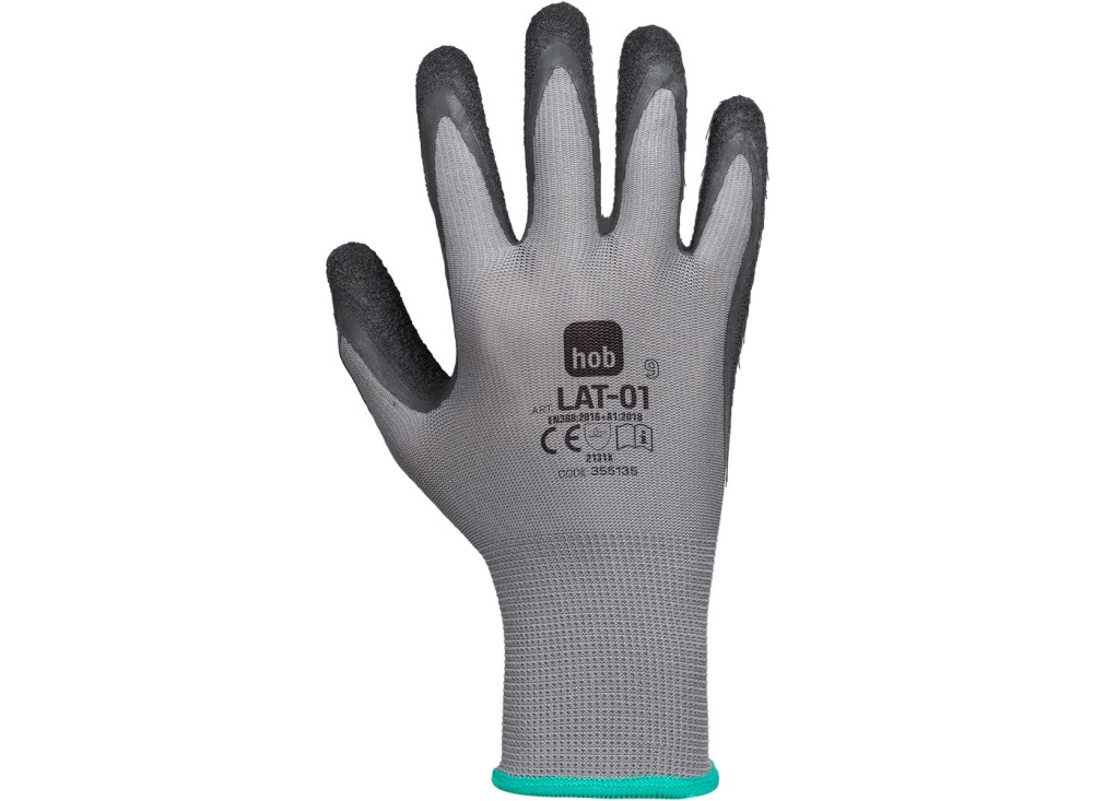 Guanto in Lattice HOB Grigio