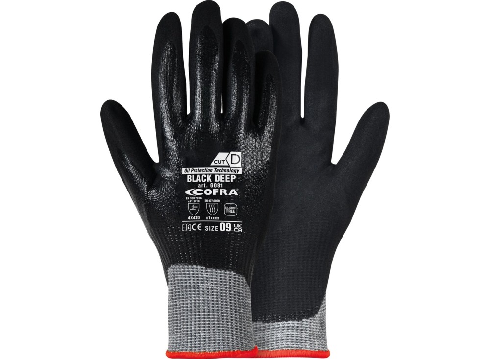 Guanto in Nitrile Black Deep Antitaglio D