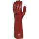 Guanto In Pvc Chimico Lunghezza 40 cm Rosso