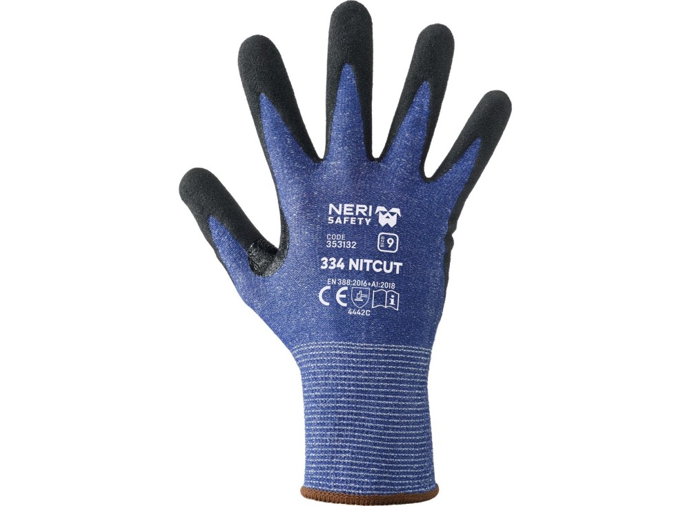 Guanto in Schiuma di Nitrile 334 NitCut Antitaglio C