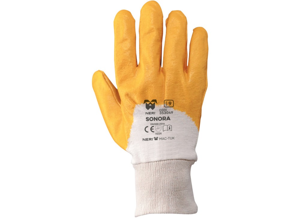 Guanto in Tessuto Jersey di Cotone Impregnato in NBR