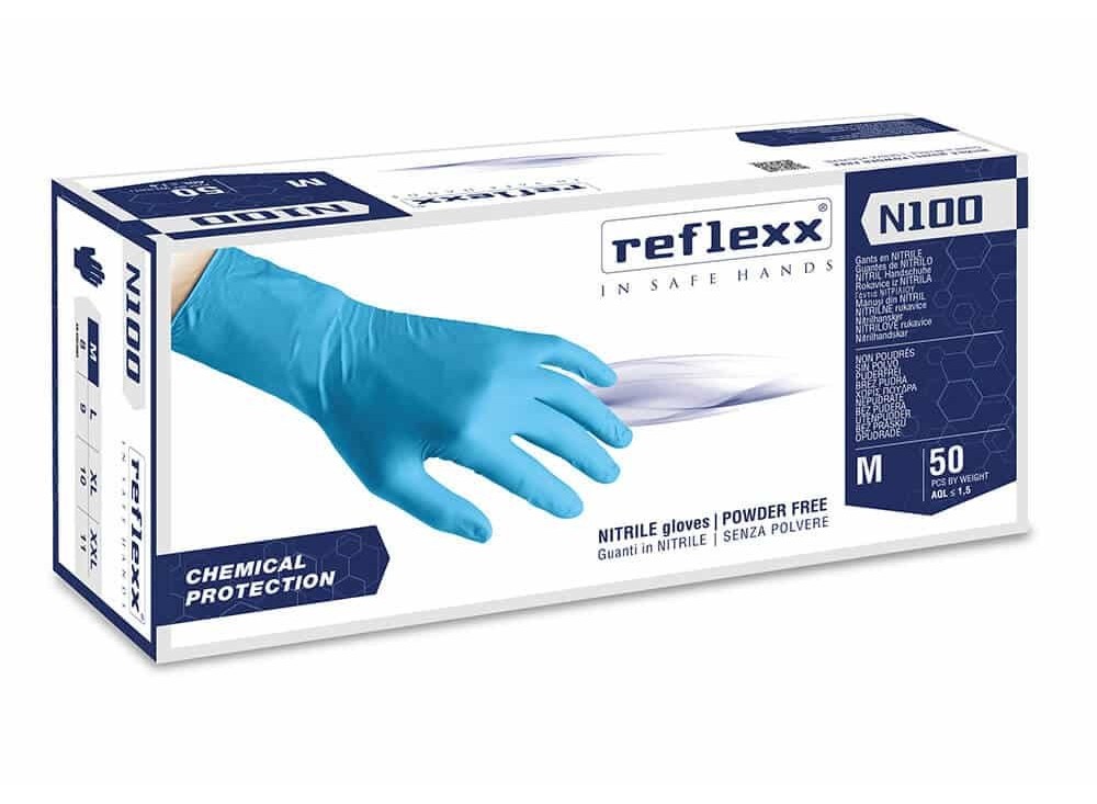 Guanto Monouso in Nitrile N100 Alto Spessore