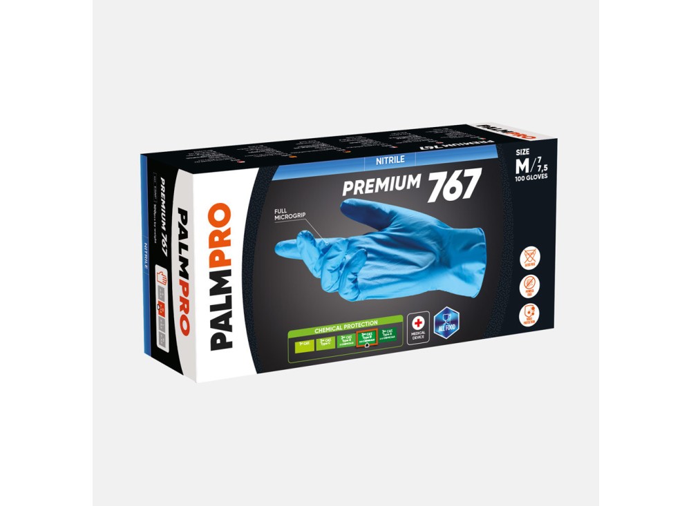 Guanto Monouso in Nitrile PalmPro 767