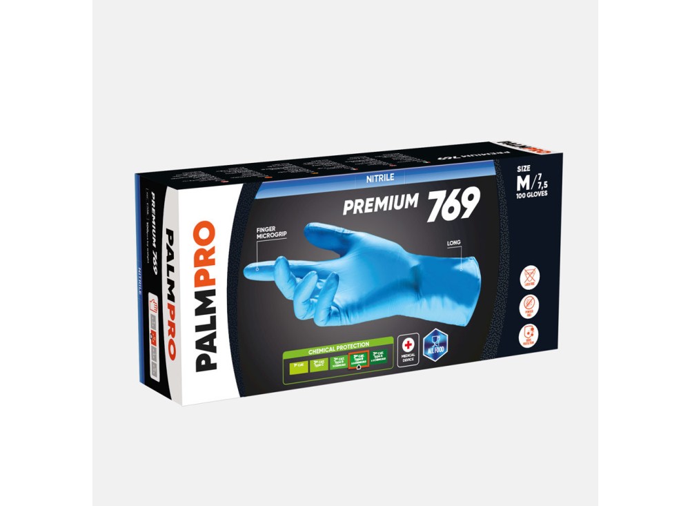 Guanto Monouso in Nitrile PalmPro 769