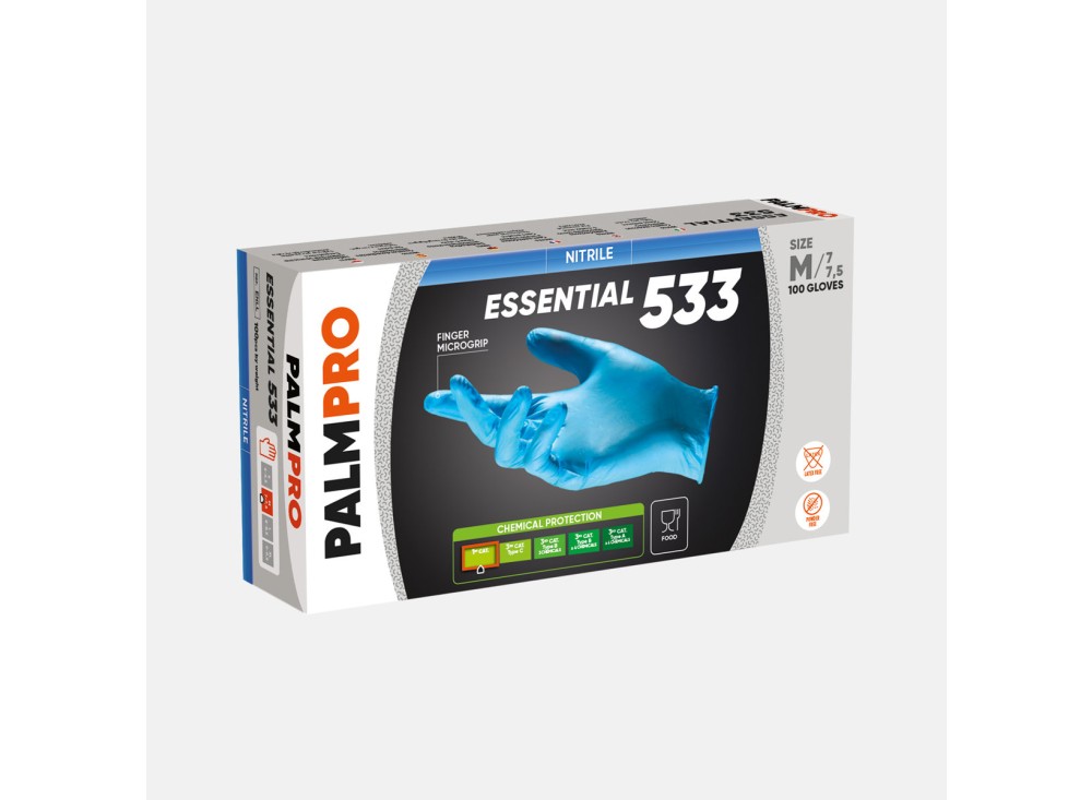 Guanto Monouso in Nitrile PalmPro Essential 533