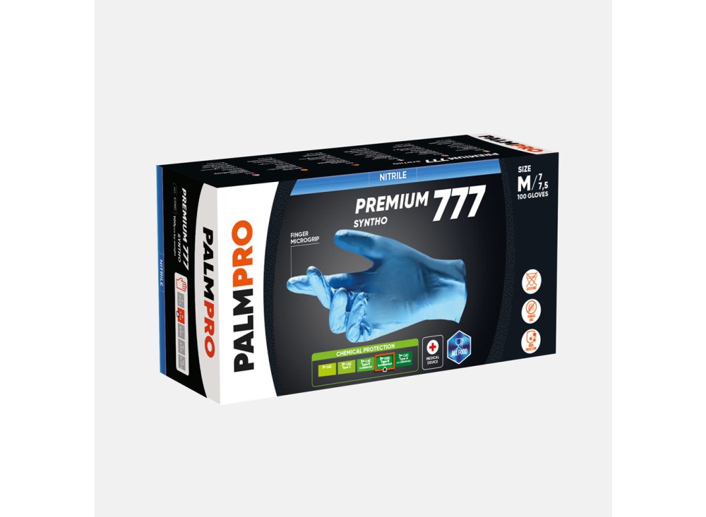 Guanto Monouso in Nitrile PalmPro Premium 777 Syntho