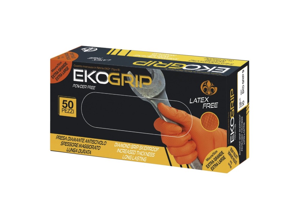 Guanto Usa e Getta Eko Grip, 50 Pezzi