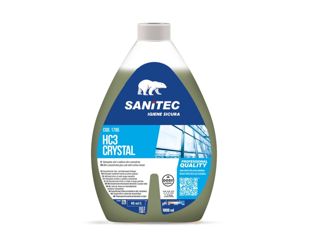 HC3 Superconcentrato Vetri e Specchi, Capacità lt 1