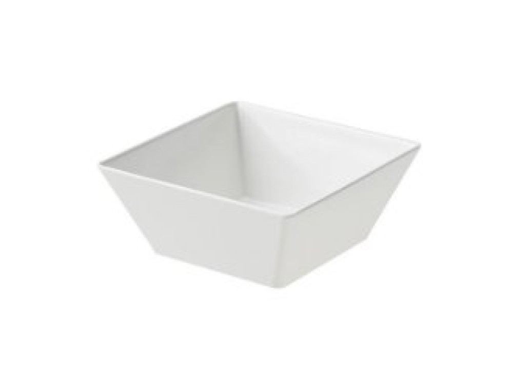 Insalatiera quadrata bianca melamina 30×30×11,5