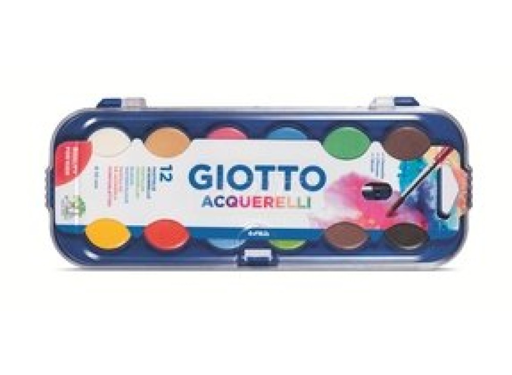 KIT 10 CONF. ACQUERELLI GIOTTO 12 COLORI ASSORTITI