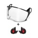 Kit Visiera Zen Trasparente + Adattatori per Elmetti Kask Primero e Zenith