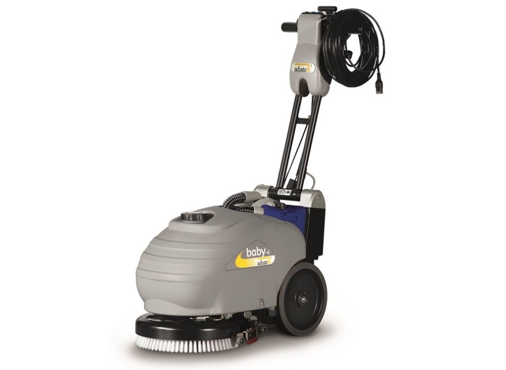 Lavapavimenti Baby-e, Spazzola a Disco 1x345 mm, Cavo Lungo 10 m