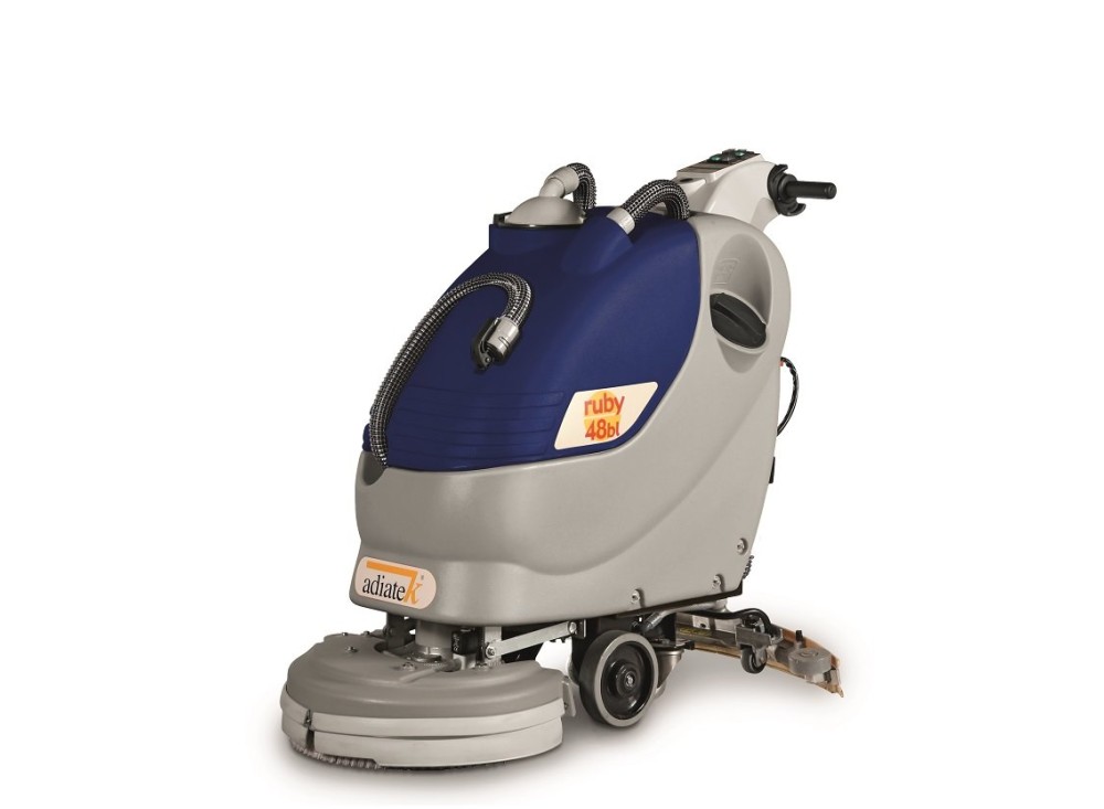 Lavapavimenti Ruby 48 BL, Spazzola a Disco 1x485 mm, Batteria al Gel
