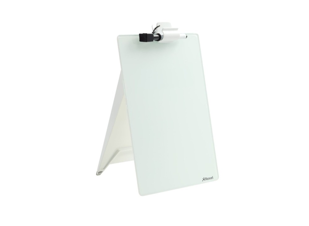 Leggio/Blocco appunti a cavalletto in vetro Diamond