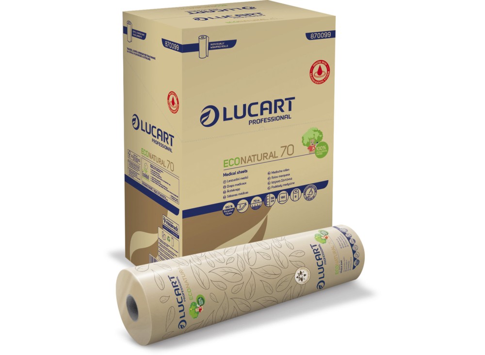 Lenzuolino Monouso 70, 100% Carta Riciclata Rigenerata, 190 Strappi