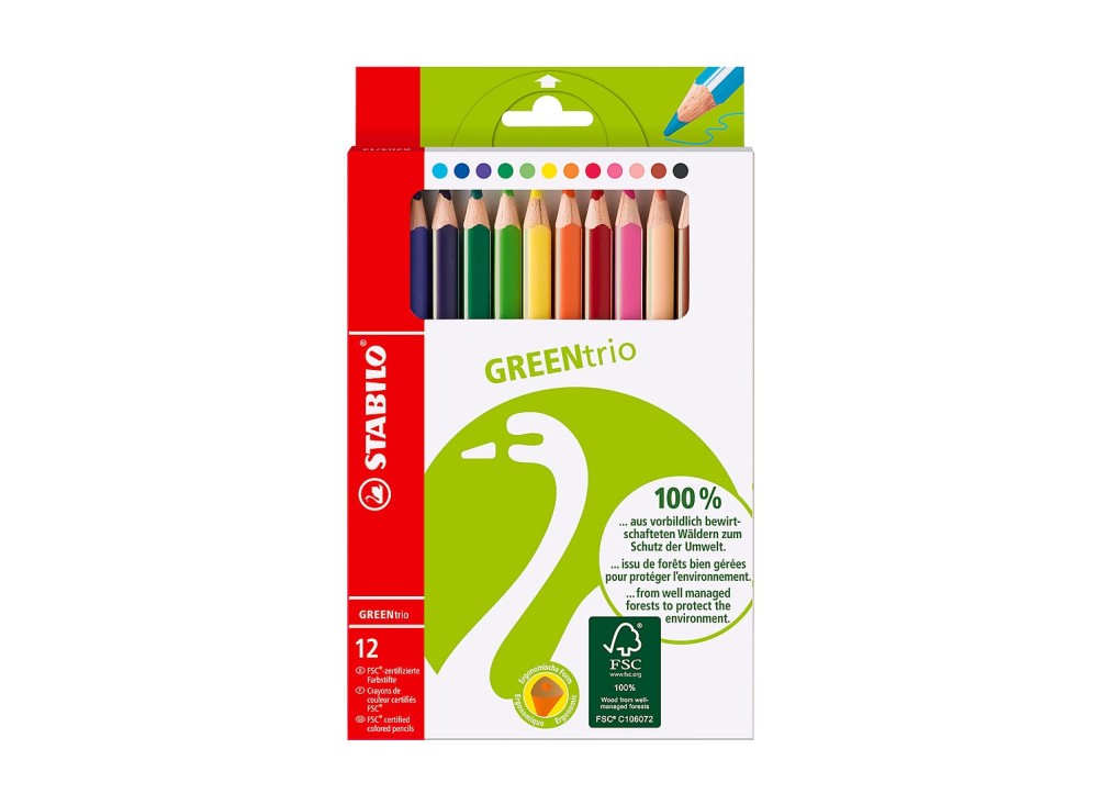 Matite Colorate Green Colors, Esagonali, Vari Formati