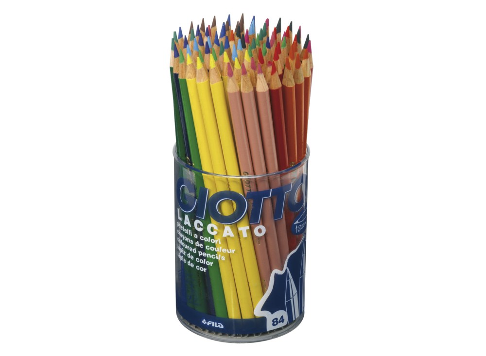Matite Colorate Laccate, Fusto Arrotondato, 84 Pastelli