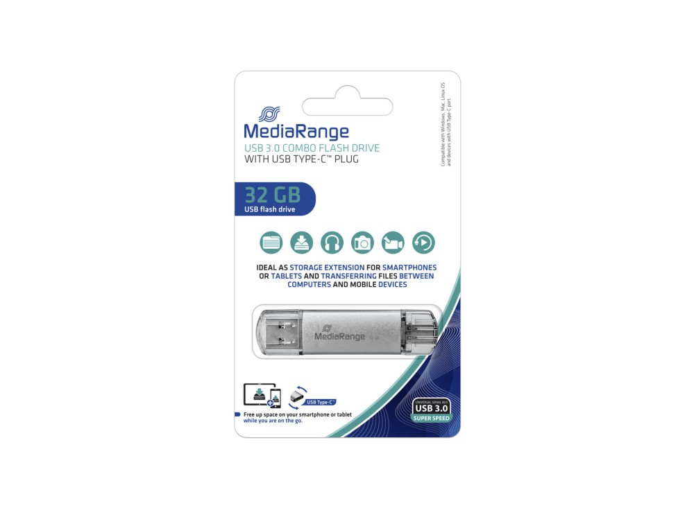 Memorie Portatili Mediarange Combo 32Gb Usb 3.0