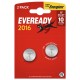 Micropila Energizer Eveready Lithium CR2016 3V a Pastiglia Blister 2pz