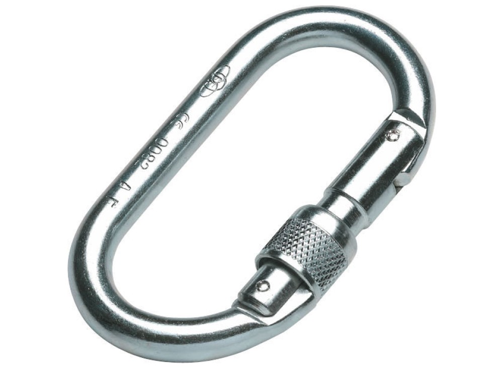 Moschettone con Ghiera in Acciaio Zincato