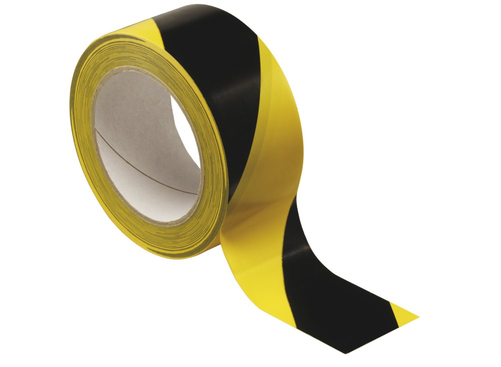 Nastro Adesivo Segnaletico Giallo/Nero 160 Micron 0687589