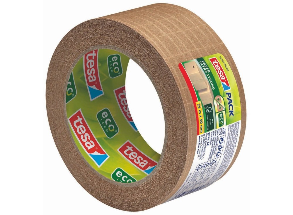 Nastro in Carta Rinforzata Eco Tesa Avana mm. 50 x 25 mt .