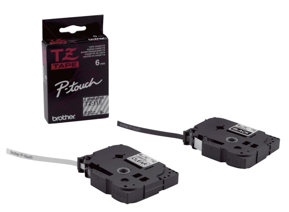 NASTRO X ETICH.BROTHER TZ MM12X8M NE/GI