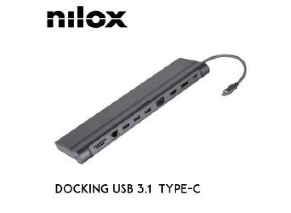 NILOX DOCKING STATION USB 3.1 TYPE-C UNIVERS.