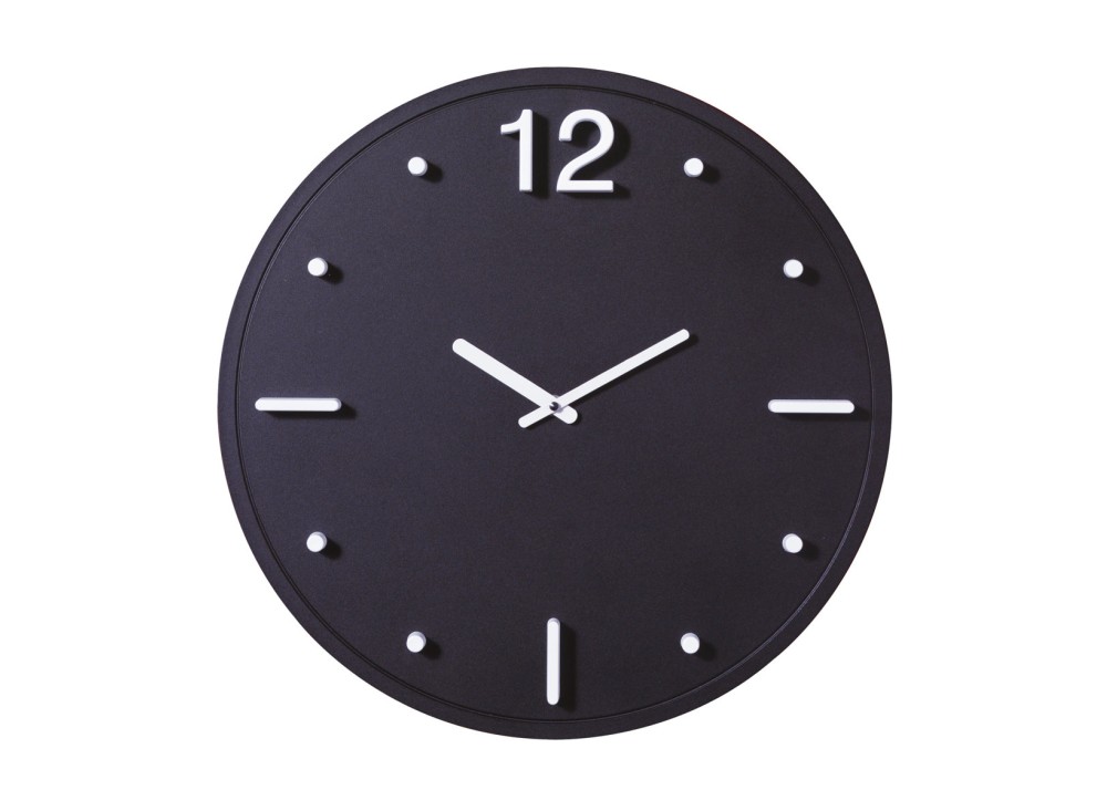 Orologio Twelve, in Alluminio, Tridimensionale, ø 40 x 5 cm