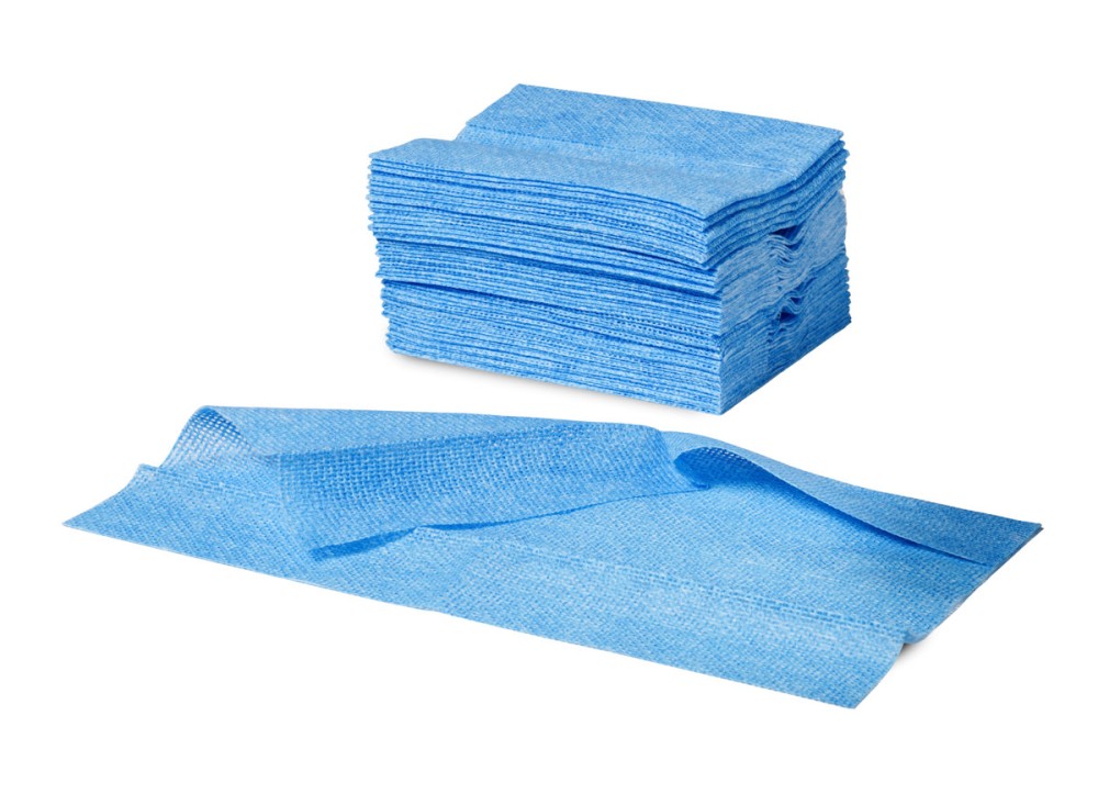 Panno Antibatterico Blu Bacty, Confezione da 72 Pezzi