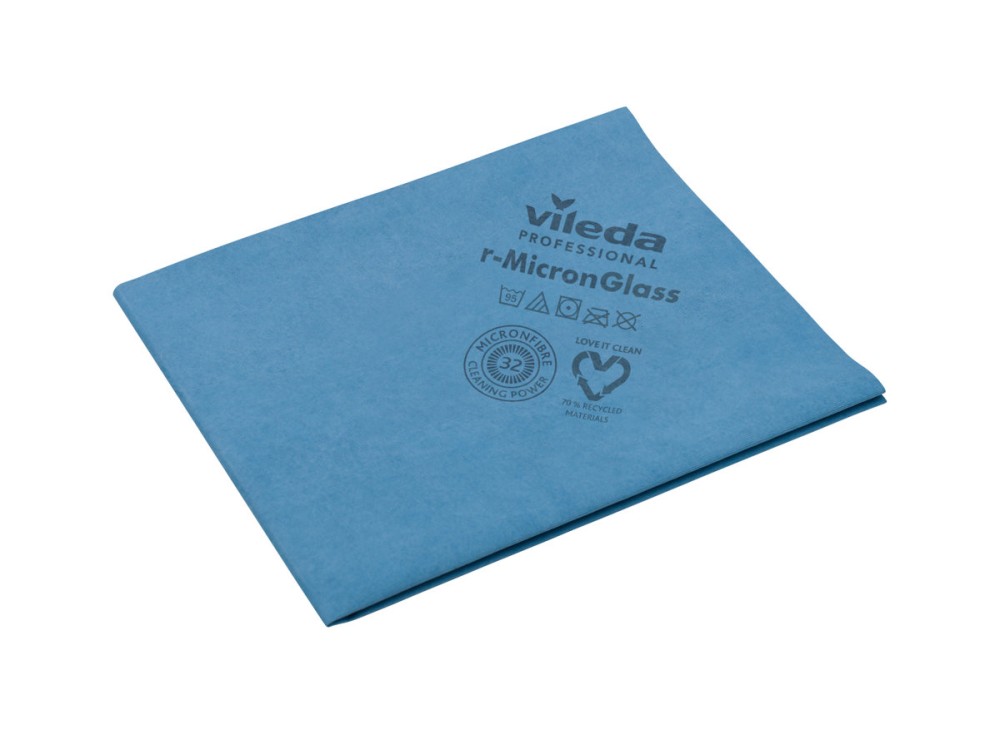 Panno Vileda Microfibra Blu, Formato cm 50x40, in Confezione da 5 Pezzi
