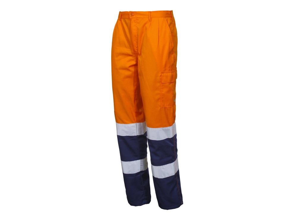 Pantalone Alta Visibilità Light, Arancione e Blu