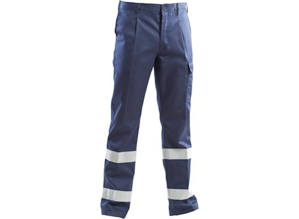 Pantalone da Lavoro Flash Blu con Bande Riflettenti Massaua