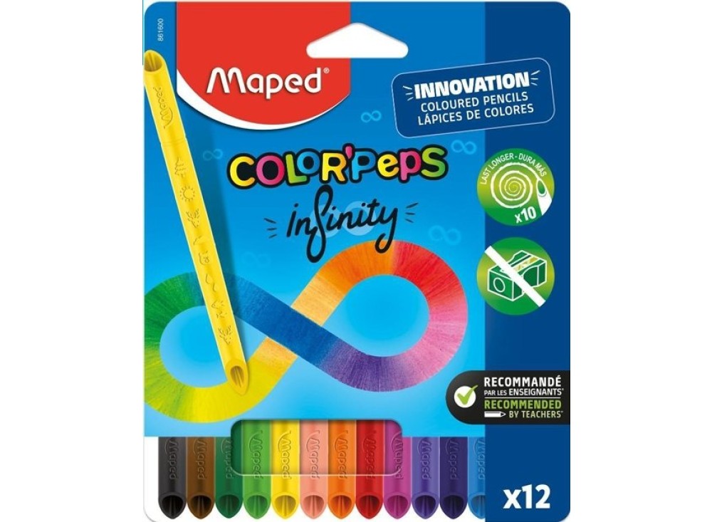 Pastelli colorati 100% mina Maped Color'Peps Infinity