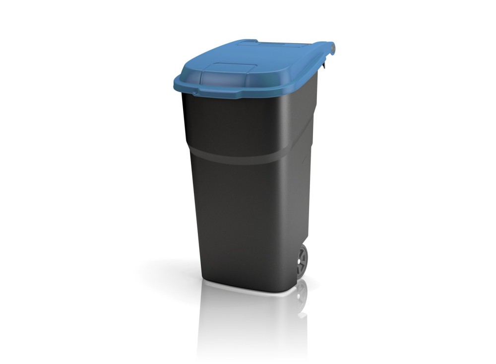 Pattumiera Atlas con Ruote e Coperchio di Diversi Colori, Capacità Lt 100