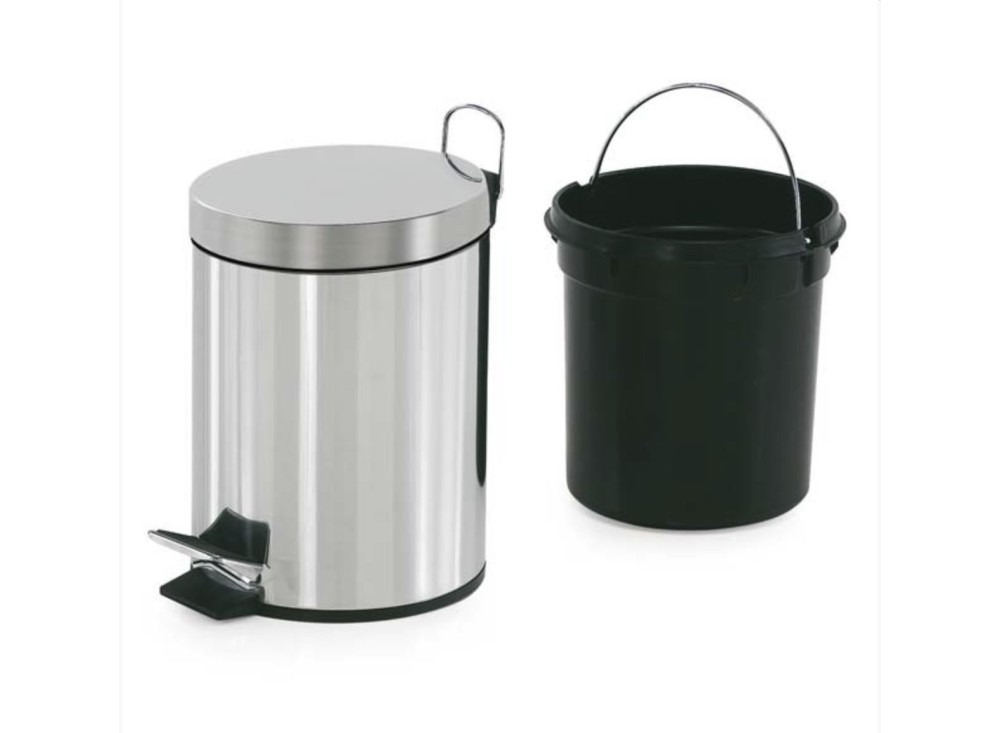 Pattumiera da Bagno in Acciaio Inox
