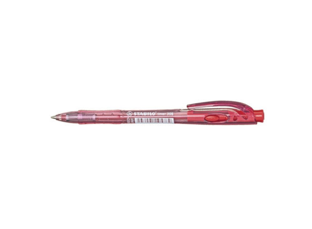 Penna a sfera a scatto 0,38 mm STABILO liner, riciclata 60%