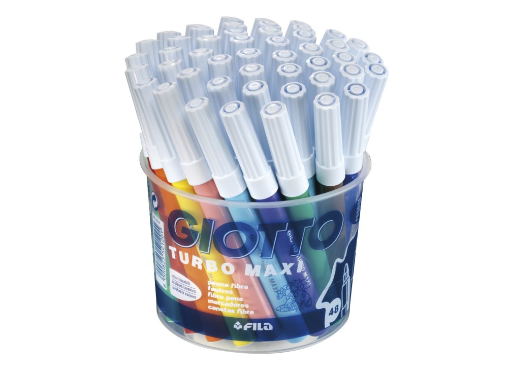 Pennarelli Turbo Maxi, Punta 4 mm, Confezioni Assortite, Vari Formati