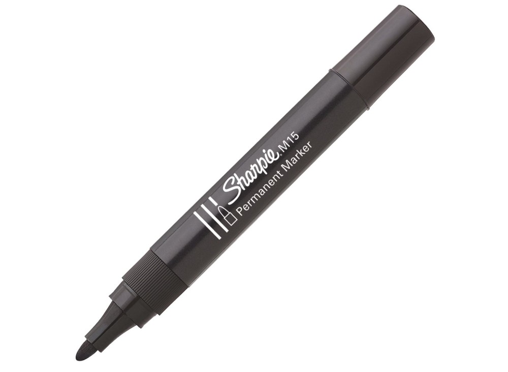 Pennarello Indelebile Sharpie M15, Permanente, Disponibilie con Punta a Scalpello o con Punta Tonda, Resistente all'Acqu 0162030