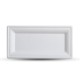 Piatto rettangolare compostabile 13x26 cm SignorBIO 50 pezzi