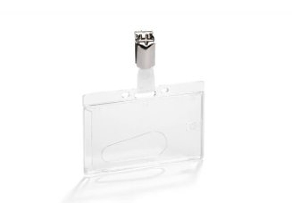 Portabadge rigido con clip 54x87 mm Durable, 25 pezzi