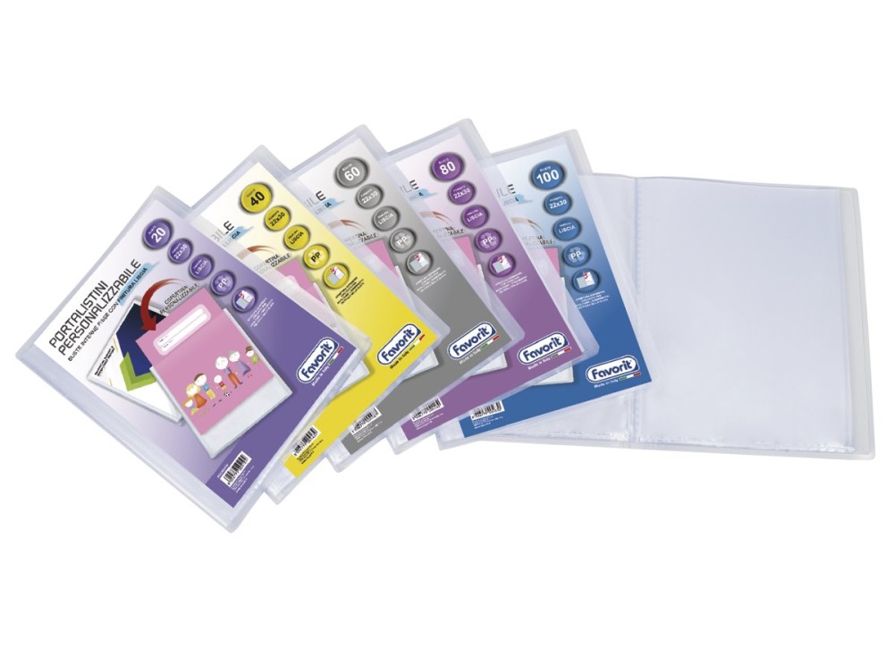 Portalistino Personalizzabile a Buste Fisse, Disponibili in Vari Formati