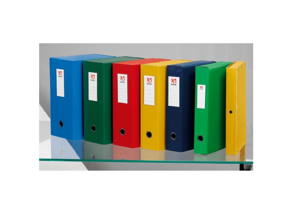 Portaprogetti a 3 bottoni, Vari Colori, Vari Formati di Dorso, cm. 25,5x35