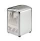 Portatovaglioli acciaio 10×9×13 cm Leone, 1 pezzo argento/nero